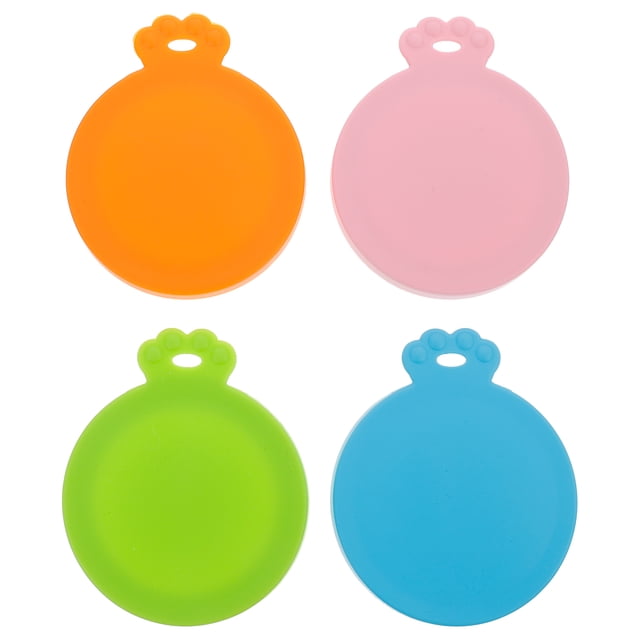 4 Pcs Couvercles pour Boîtes de Nourriture Couvercles pour Boîtes pour Animaux Couvercles d'Étanchéité Couvercles Pratiques pour Boîtes de Nourriture pour Animaux