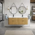 thumbnail image 4 of Chantal 60" Floating Bathroom Vanity Oak, 4 of 11