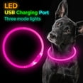 thumbnail image 5 of USB Rechargeable LED Dog Collar Glowing pet Dog Collar for Night Safety  Water Resistant Cuttable TPU Light Up Collars Fashion Light up Collar for Small Medium Large Dogs, 5 of 5