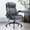 Grey, variant on High Back Office Chair with Lockable Wheels, 400lbs Large Fabric Executive Desk Chair, Adjustable Lumbar Support Flip up Arms, Ergonomic Home Office Computer Chair with Storage Pocket, Black