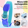 thumbnail image 4 of shiyou-Led Small Dog Collar - Waterproof Dog Light Up Collars Rechargeable, Adjustable Lighted Puppy Collar for Small Dogs and Cats (Blue, X-Small (Pack of 1)), 4 of 4