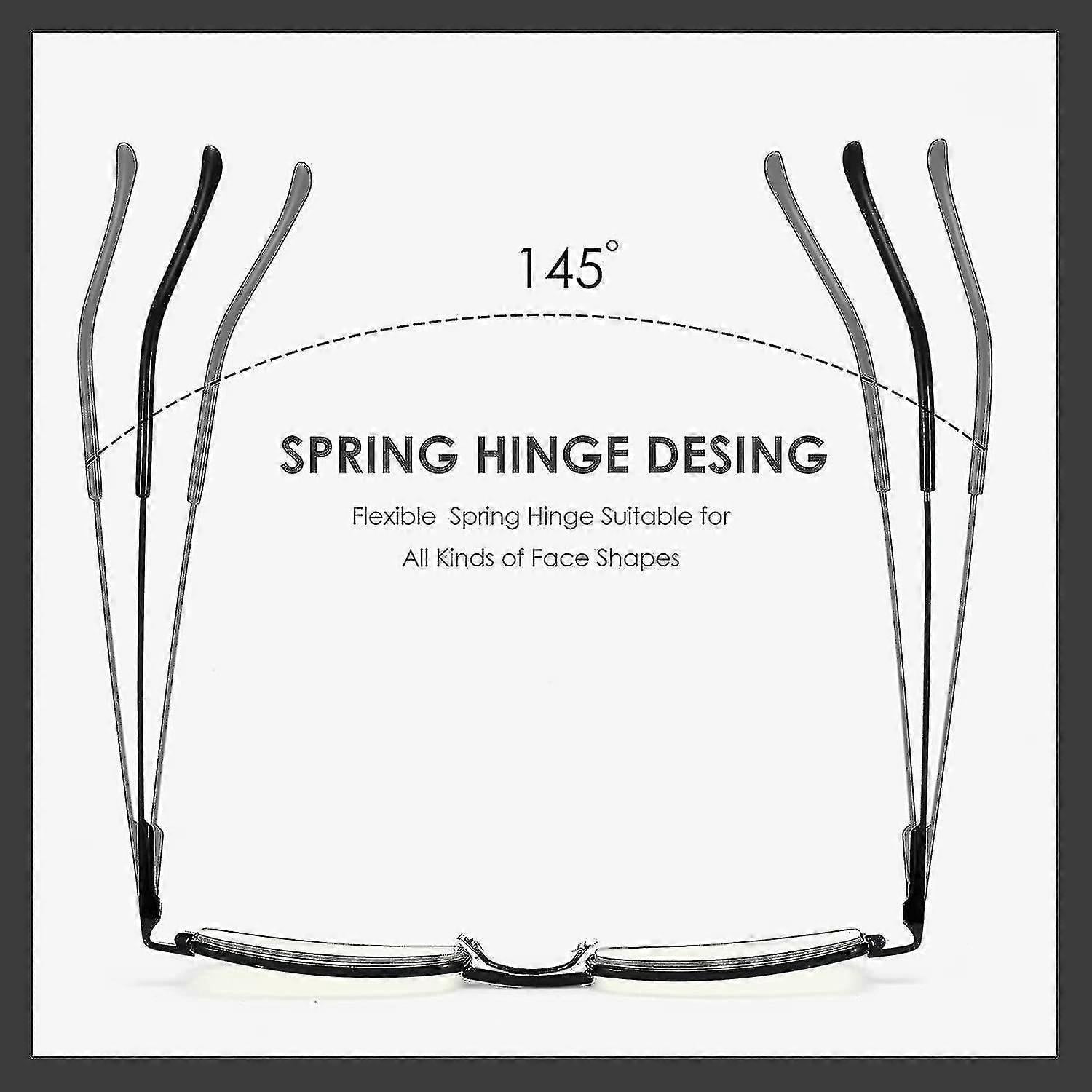 Pack Slim Pocket Reading Glasses For Men Women Blue Light Blocking Compact Readers Spring Hinge Me