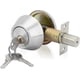 thumbnail image 1 of Cylinder Satin Nickel Single Deadbolt Door Lock, Security Night Latch With Keys D101, 1 of 3