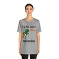 thumbnail image 2 of Amputee Humor TShirt “Turtle Finish Line V1” Crew Neck Funny Shirt, 2 of 5