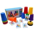 thumbnail image 1 of Tazas Apilables Para Niños, Tazas Apilables Rápidas, Juego De Entrenamiento De Velocidad Deportiva, Juguete De Fiesta De Competición De Desafío Interactivo Clásico Noticed FN006510-00, 1 of 6