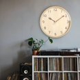 thumbnail image 5 of Reloj de pared de madera natural maciza Reloj de madera de 12 pulgadas Movimiento silencioso Tictac silencioso Péndulo de pared Estilo moderno Sala de estar simple Dormitorio Cocina kaili Sencillez, 5 of 5