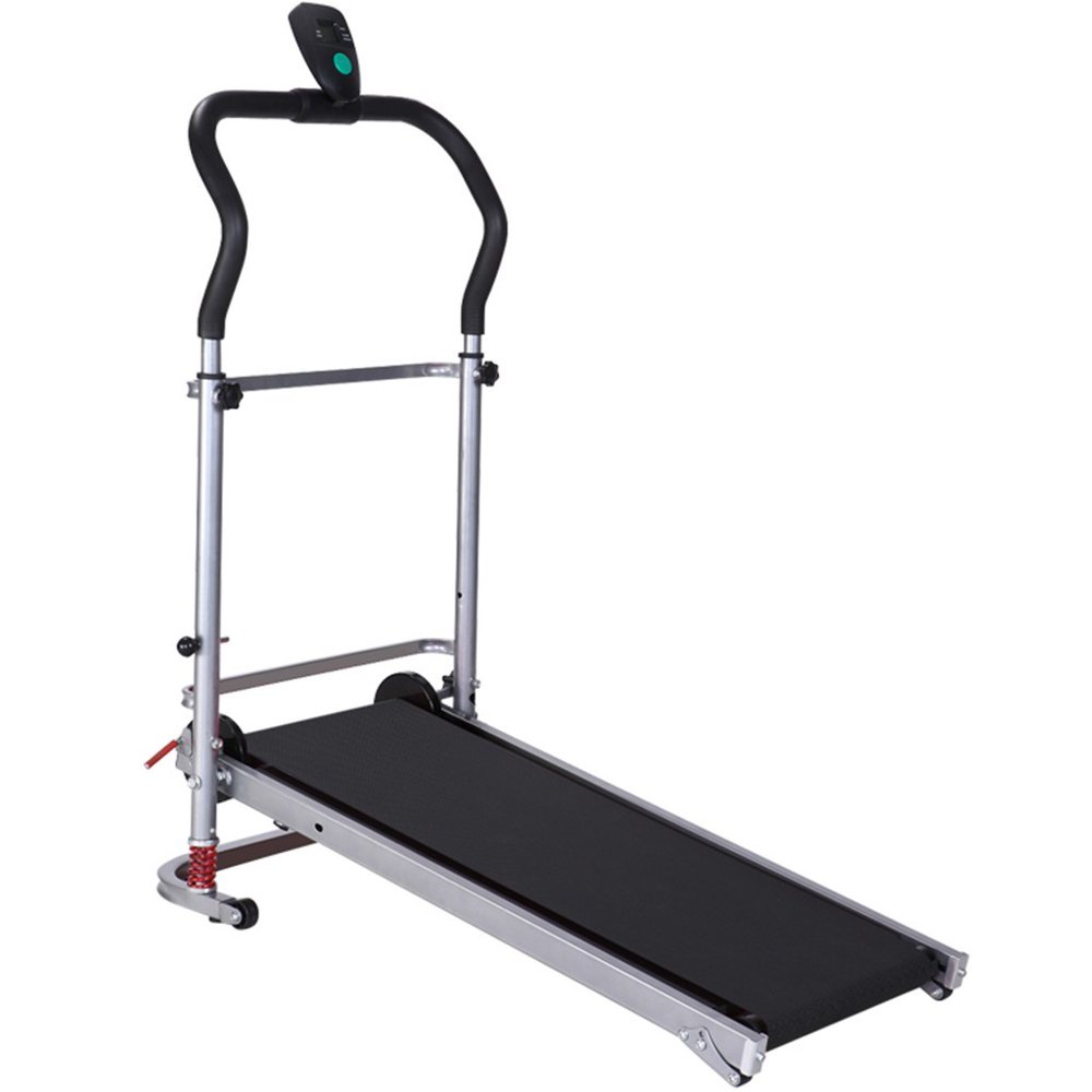 Volity Folding Treadmill,Manual Treadmill with LCD Display,Jogging