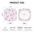 thumbnail image 5 of Fuzoiu Rose Flowers Print Square Cushion Cover,Couch Cushion Covers, Stretch Seat Slipcover for Dining Chairs, Banquets, and Home Decor-Six Piece, 5 of 7
