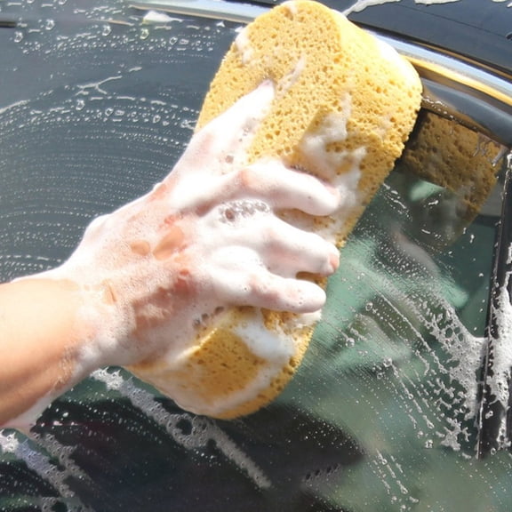 Djiypn Car Wash Sponge, Car Cleaning Large Sponges, All Purpose Sponges for Cleaning, Water-absorbing Foam Scrubber, Giant Bone Sponge for Kitchen, Bathroom, Household Clean