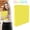 Yellow, variant on Back to School 1 Inch Round 3 Ring Binder, Holds 200 Sheets Letter Size 8.5x11 Paper, Inner Storage Pockets, Sturdy Cute Binder Supplies for Girls Student Office