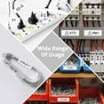 thumbnail image 6 of GREENCYCLE 3PK Industrial Flexible Nylon Label Tape Compatible for Dymo 18489 Black on White Rhino 4200 5000 5200 6000 3M PL300 Label Printer (3/4" 19mm x 11.5ft 3.5m), 6 of 7