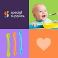 thumbnail image 5 of Special Supplies Duo Spoon Oral Motor Therapy Tools – Textured Stimulation Sensory Input for Babies & Toddlers – BPA Free Silicone Utensils (3 Pack), 5 of 9