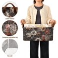 thumbnail image 5 of Luxury Leopard with Flowers Collapsible Storage Bins Fabric Shelf Baskets with Handles 16.9"x11.4"x7.7" Closet Organizer, 5 of 8