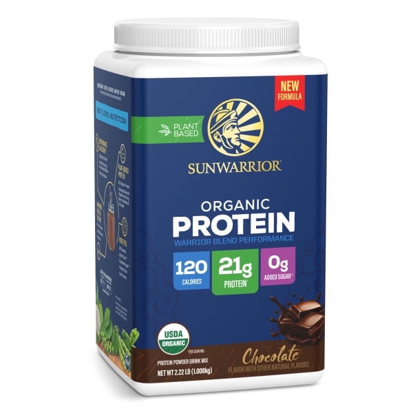 Sunwarrior Organic Chocolate Warrior Blend Performance Protein, 35.52 OZ