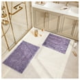 thumbnail image 7 of Civkor Bathroom Rugs,Chenille Bath Mat Set 2 Pieces Non Slip Backing,31x20 and 24x16Inch,Machine Wash,Quick Qry,Purple, 7 of 7