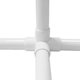 thumbnail image 2 of 4Way 1/2 Pulgada Tee PVC Codo de Montaje - Construir Muebles Alta Resistencia Accesorios Media [Paquete 12], 2 of 5