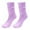 A-Purple61, variant on Bibifish Mens And Womens Slouch Crew Socks Knitted Solid Color Retro Style Socks Comfy Fall Winter Casual Daily Wear Crew Socks