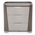 thumbnail image 2 of Michael Amini Roxbury Park Wood 3-Drawer Nightstand in Slate Ash, 2 of 5