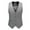 Gray, variant on Mens Basic Business Waist Coat Casual Sleeveless Work Blazer Formal Suit Vest for Prom Wedding