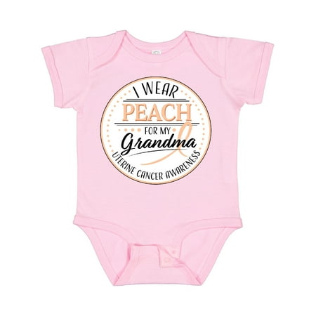 

Inktastic I Wear Peach for My Grandma - Uterine Cancer Awareness Boys or Girls Baby Bodysuit