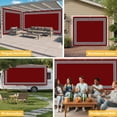 thumbnail image 6 of Red Garage Door Cover Banner 7 x 16 FT, Black Modern Geometric Abstract Art Aesthetics Garage Door Curtains Backdrop with Grommets for Indoor Outdoor Wall Party Porch Yard Decorations Background, 6 of 9