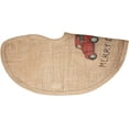 thumbnail image 4 of MERRY CHRISTMAS Red Pickup Truck Burlap Christmas Tree Skirt - 16" Diameter, 4 of 4