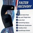 thumbnail image 3 of Hip Brace For Sciatica Pain Relief Hamstring Compression Sleeve Groin Brace Si Belt Adjustable Support For Si Joint, Sciatic Nerve, Hip Replacement, H, 3 of 4