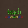 thumbnail image 3 of CafePress - TEACH PEACE Dark T Shirt - Men's Classic Graphic Cotton T-Shirt, 3 of 4