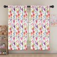 thumbnail image 5 of Blackout Kids Curtains,Pioneer Flower Floral Print Pattern Childrens Insulated Curtains Set Of 2,Bedroom Essentials,Toddler Room Decor 52"x63", 5 of 5