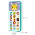 thumbnail image 1 of Green Childrens Rechargeable Learning Phone Educational Toy, Touch Sound Light Early Development Device With Usb Cable, 1 of 8