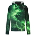 thumbnail image 5 of Afuyipoi Sun Protection Men's Tops,Face Mask Printed Tie-Dye Breathable Hooded Cooling Clothing Green 3XL, 5 of 7