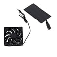 thumbnail image 3 of Small Size Solar Panel Low Power Solar Exhaust Fan 0.8W4v Lightweight Green Energy, Outdoor, Pet House, Chicken ,High Performance, 3 of 5