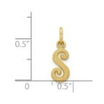 thumbnail image 3 of 14k Yellow Gold Casted Initial S Charm, 3 of 4