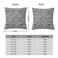 thumbnail image 6 of Wukai Wild Animal Leopard Print Premium Polyester Fleece Pillow Covers with Hidden Zipper Closure,Luxuriously Soft and Durable-16"x16", 6 of 7
