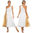 thumbnail image 3 of Vestido de baile lírico de Ballet para mujer, disfraz metálico de adoración, celebración del espíritu, vestido de baile de alabanza, vestidos sin mangas, Ropa de baile, 3 of 5