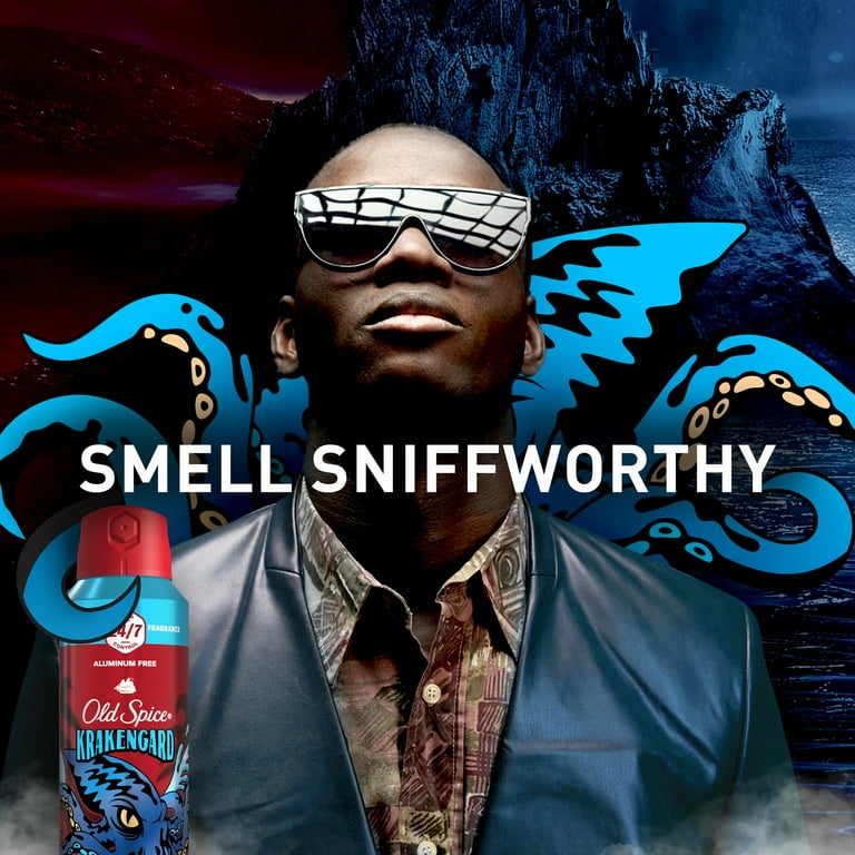 Old Spice Aluminum Free Body Spray for Men Krakengard 2x5.1 oz