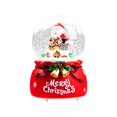 thumbnail image 2 of Christmas Snow Globe with Lights & Music - Resin Base Holiday Decor for Kids, Santa Claus & Snowman, Battery Operated Festive Tabletop Decoration Gift, 2 of 6