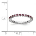 thumbnail image 5 of 925 Sterling Silver Stackable Expressions Created Ruby Ring Size: 10; for Adults and Teens; for Women and Men, 5 of 5