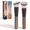 Black, variant on FORICOM Two-Piece Foundation Brush (Flat Top, Slanted Top) - Premium Makeup Brush for Liquids, Creams and Powders - Polishing, Blending and Face (White)