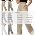 thumbnail image 5 of Atkumj Cotton Linen Pants for Women with Pockets High Waist Button Straight Leg Trouser Pants Casual Solid Color Women Baggy Pants for Everyday Outfit 2XL, 5 of 7