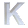 thumbnail image 2 of ALPHABET CHOOSE YOUR LETTER SPECIAL OCCASION COOKIE CUTTER FONDANT BAKING TOOL 3D PRINTED USA PR107 (K: 2 7/8" X 3 1/8" X 5/8"), 2 of 4