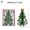 thumbnail image 5 of Deago 7.5-inch Tabletop Mini Wooden Christmas Tree with 25 Mini Ornaments for Christmas Decorations (Gold), 5 of 7