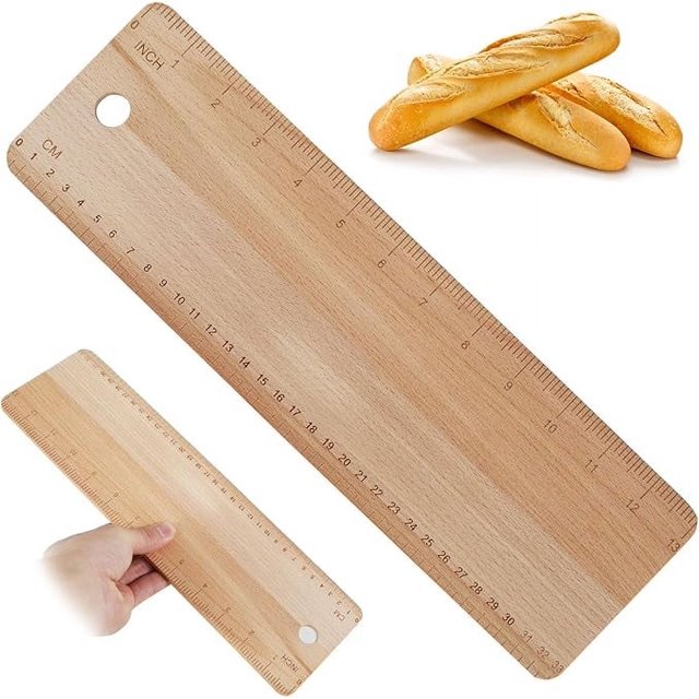 Ihvewuo Bread Transfer Peel Beech Bread Flipping Board Hanging Bread Peel 15×4.7×0.2 Inch French Bread Flipping Board Easy to Use Bread Flipping Board Bakeware for French Bread Baking