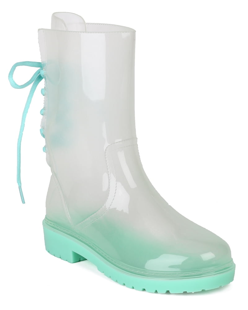 clear rain boots walmart