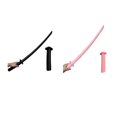 thumbnail image 2 of New Upgraded 3D Printed Gravity Retractable Samurai Sword Model Toys, 2 of 5