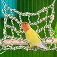 thumbnail image 1 of Woven Climbing Net for Birds and Small Animals (Yellow), 1 of 5