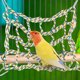 thumbnail image 1 of Red de escalada tejida con 4 ganchos Brillar para colgar juguetes para pájaros y hamaca de algodón para loros animales pequeños hámsteres ardillas y chinchillas amarillo, 1 of 5