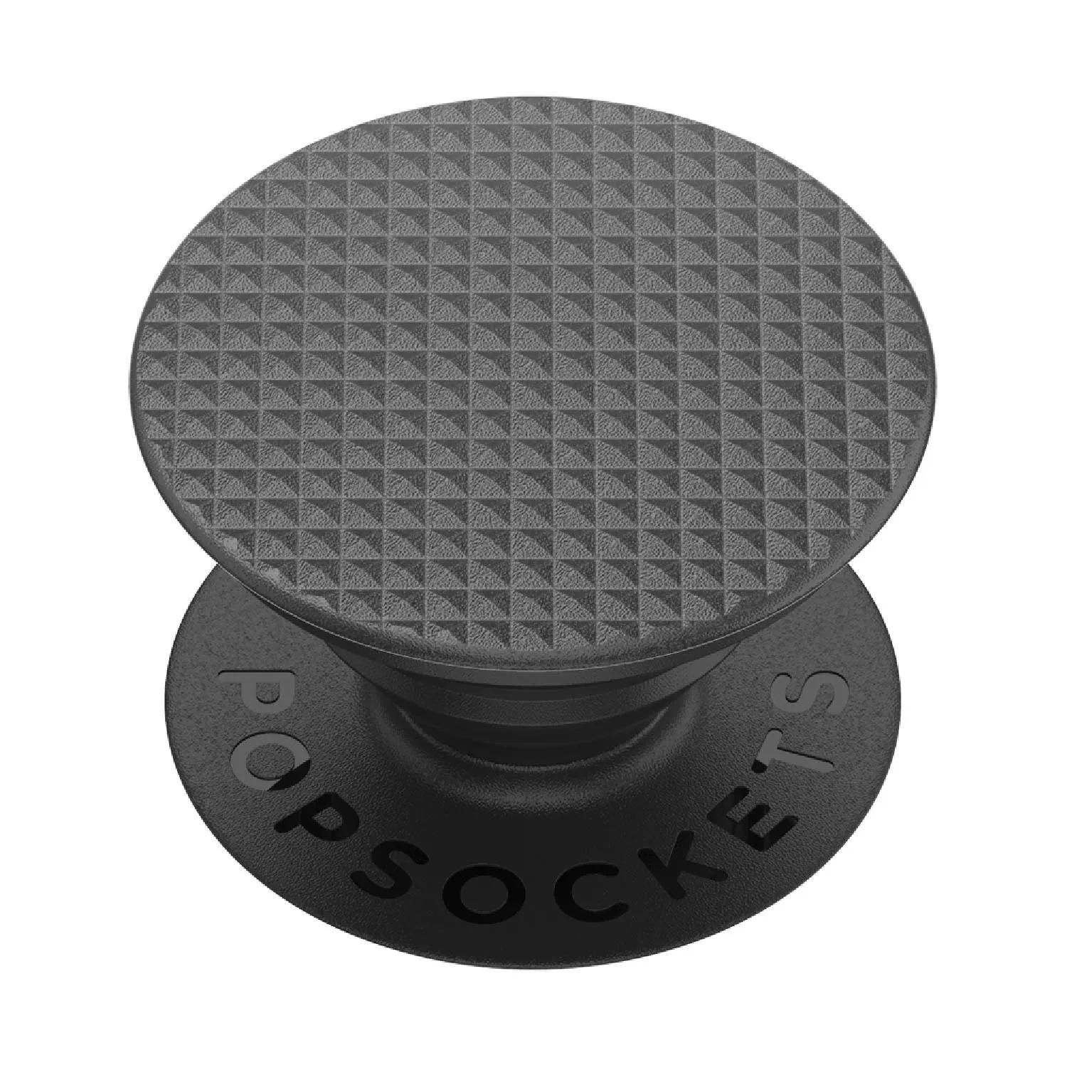 PopSockets PopGrip Phone Holder, Black Knurled