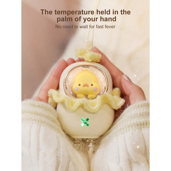 ENDLESSPOOLS Mini Chick Rechargeable Hand Warmer - 1200mAh Portable Constant Temperature Heater, 2-Gear Adjustable, Cute Hand Warmer for Winter Warmth & Gift