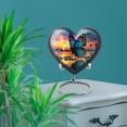 thumbnail image 7 of SABURIAL Butterfly Urns for Adult Human Ash - Heart Shape Handmade Memorial Urn for Ashes - Decorative Burial Cremation Urns for Men & Women Ash - Tribute Funeral Urn - 8 Inch - Large with Velvet Bag, 7 of 7